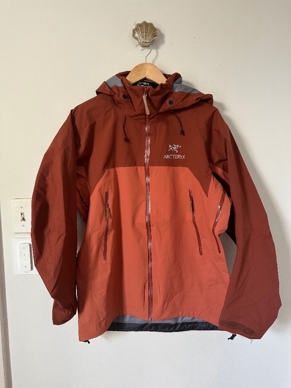 Arc’teryx Gore-Tex Hooded Shell Jacket Rust Orange